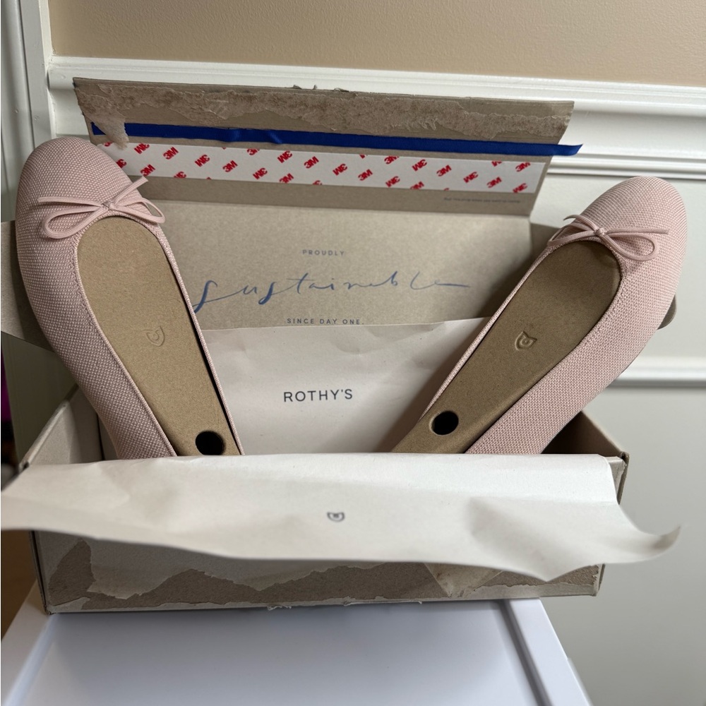 Rothy’s Women’s Elegant Pink Women's Ballet Flats. Size 11.5 - Picture 2 of 16